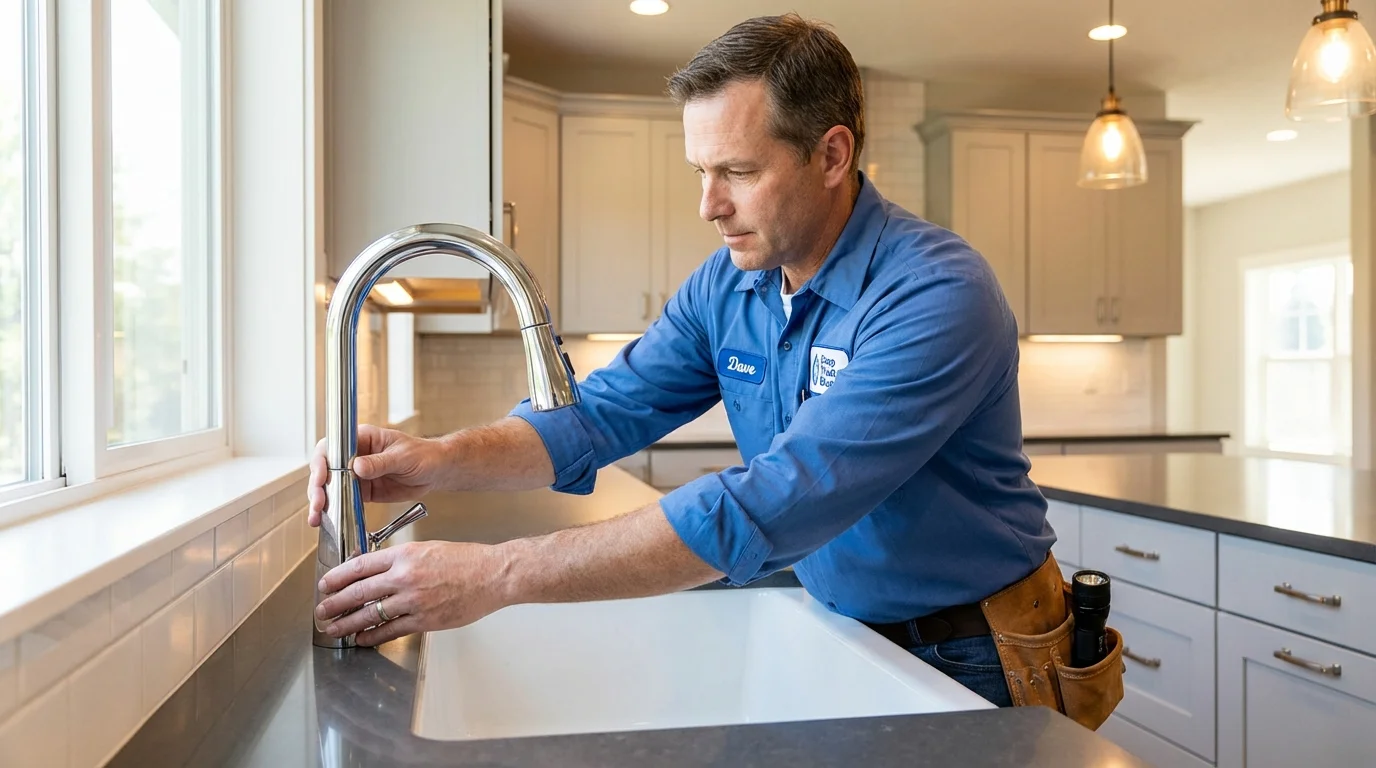 Kitchen faucet installation by Johns Plumbing LLC in Beattyville